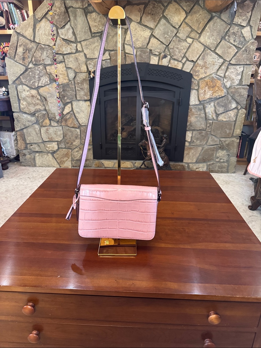 NWOT Coach Drifter Crossbody C6640 Pink Embossed Leather Bag Never Used - Picture 2 of 8